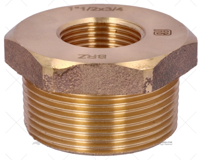 BRONCE COUPLER MALE-FEM. 1"1/2 - 3/4"