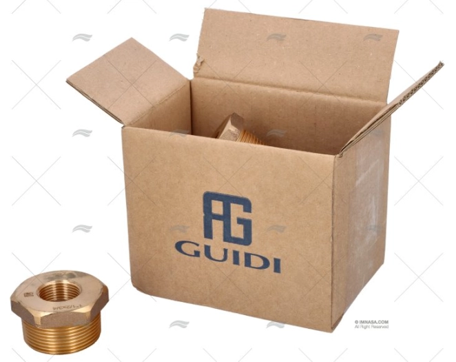 REDUÇAO BRONZE M-H 1"1/2-3/4" GUIDI (6)