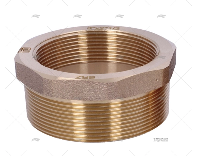 BRONZE COUPLER MALE-FEM.  3" - 2"1/2