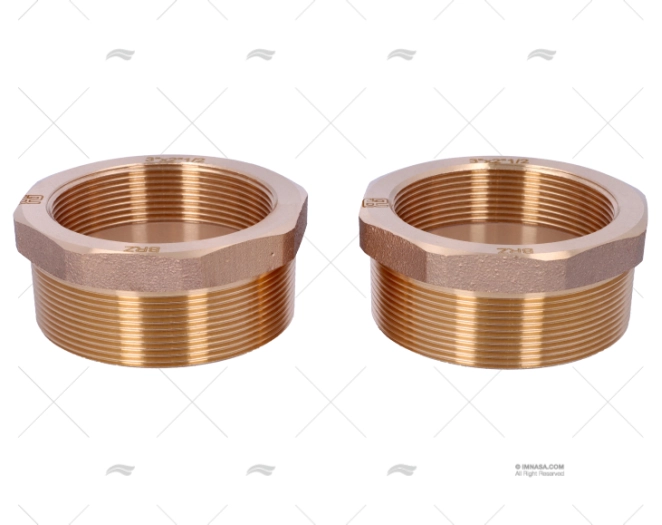 BRONZE COUPLER MALE-FEM.  3" - 2"1/2 (2) GUIDI