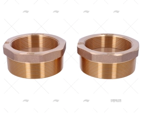 BRONZE COUPLER MALE-FEM.  3" - 2"1/2 (2) GUIDI