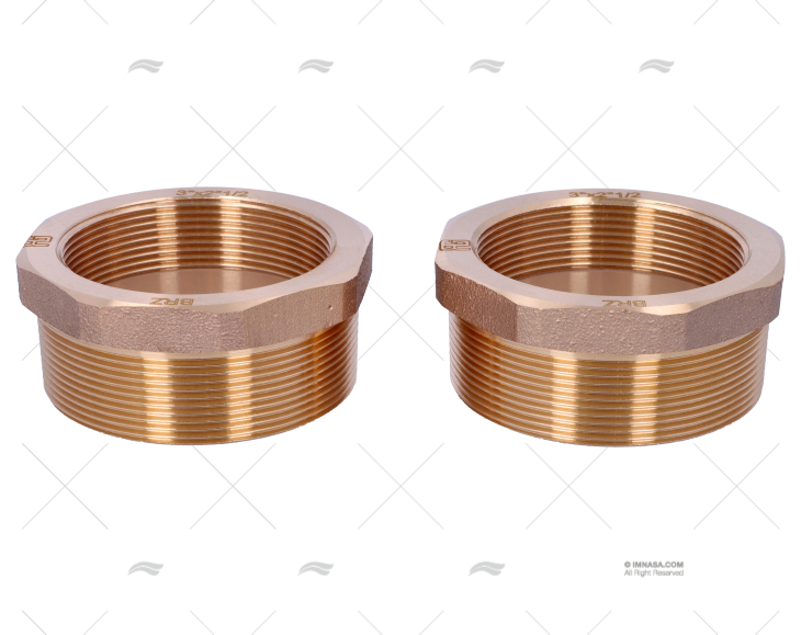 BRONZE COUPLER MALE-FEM.  3" - 2"1/2 (2) GUIDI