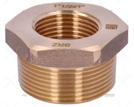 BRONZE COUPLER MALE-FEM. 1"1/2 - 1"