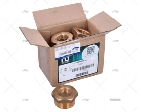 BRONZE COUPLER MALE-FEM. 1"1/2 - 1" (6)