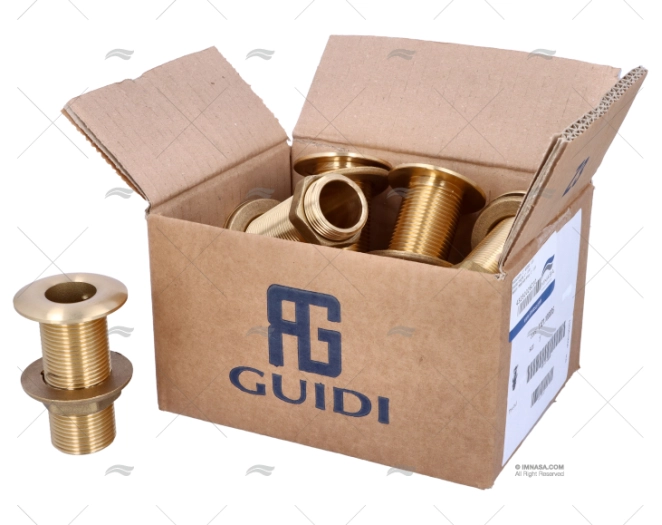 BRASS THROUGH-HULL 1" (10) GUIDI