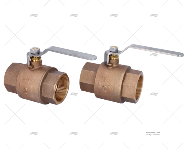 BRONZE BALL VALVE  FULL FLOW W/STAINLESS