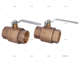 BRONZE BALL VALVE  FULL FLOW W/STAINLESS