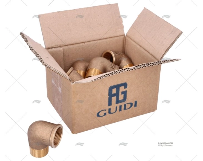 BRONZE ELBOW JOINT M-H 90º 1" (12)