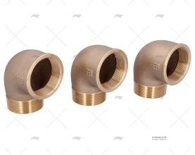 BRONZE ELBOW JOINT M-H 90º 2"1/2 (3)