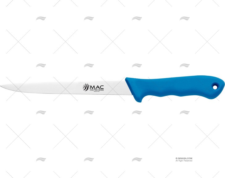 CUCHILLO PESCA R C/FUN AZUL 31.5-H18cm MAC COLTELLERIE