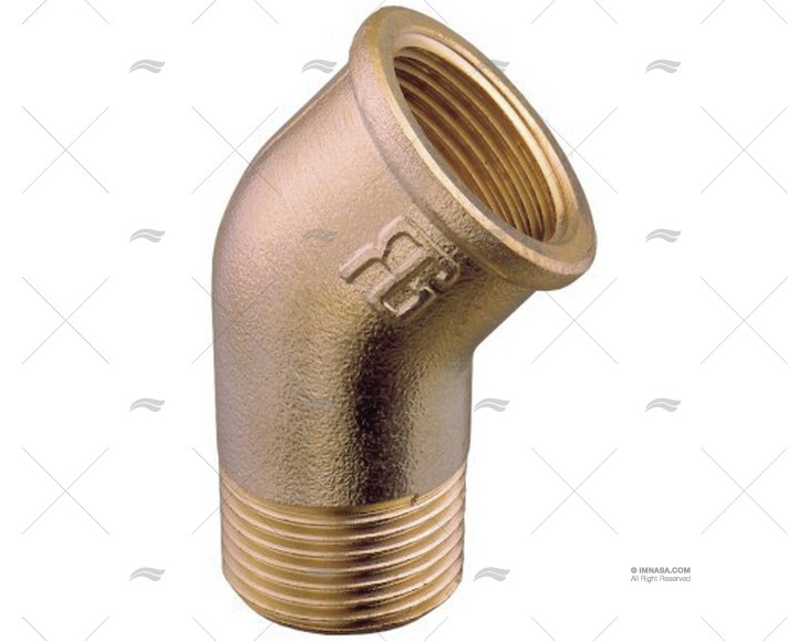 ELBOW 45º BRASS M-F 3/8" GUIDI