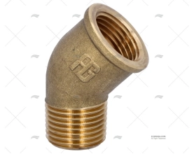 ELBOW 45º BRASS M-F 1/2"