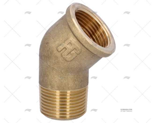 ELBOW 45º BRASS M-F 3/4" GUIDI