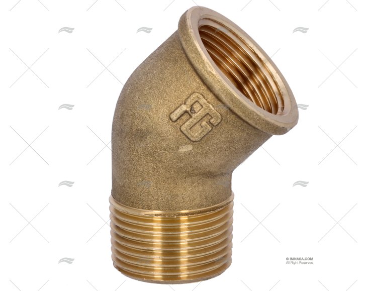 ELBOW 45º BRASS M-F 1" GUIDI