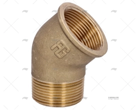 ELBOW 45º BRASS M-F 1"1/4