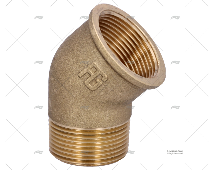 ELBOW 45º BRASS M-F 1"1/4 GUIDI