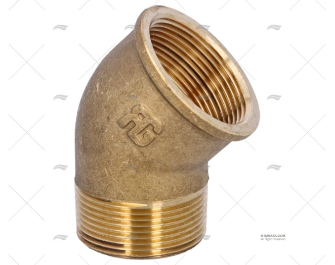 ELBOW 45º BRASS M-F 1"1/2