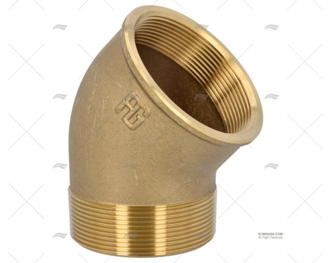 ELBOW 45º BRASS M-F 2"1/2 GUIDI