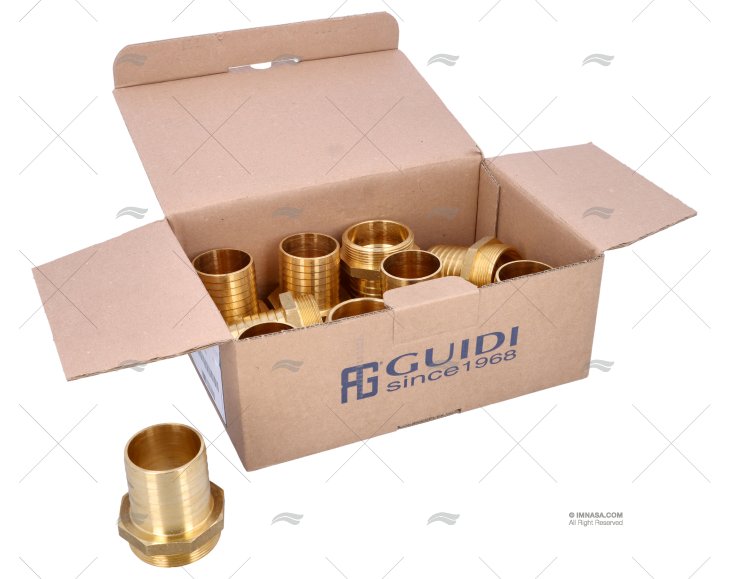 BRASS SPIGOT 2"x50mm GUIDI (10) GUIDI