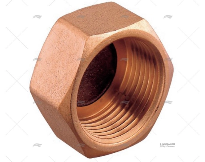 BRONZE NUT PLUG FEMALE 1"1/2 GUIDI