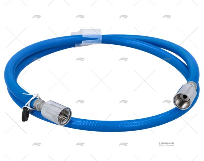 SHOWER HOSE 1,50m BLUE S.S. G1/2"-G1/2"