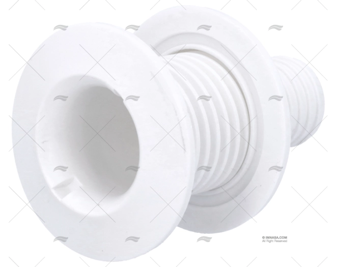 PASACASCO PLASTICO BLANCO 1-1/4"