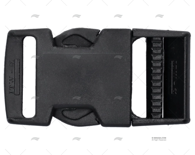 BLACK DOUBLE PLASTIC WEBBING BUCKLE 30mm