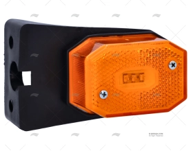 LUZ INTERMITENTE NARANJA LED CON SOPORTE