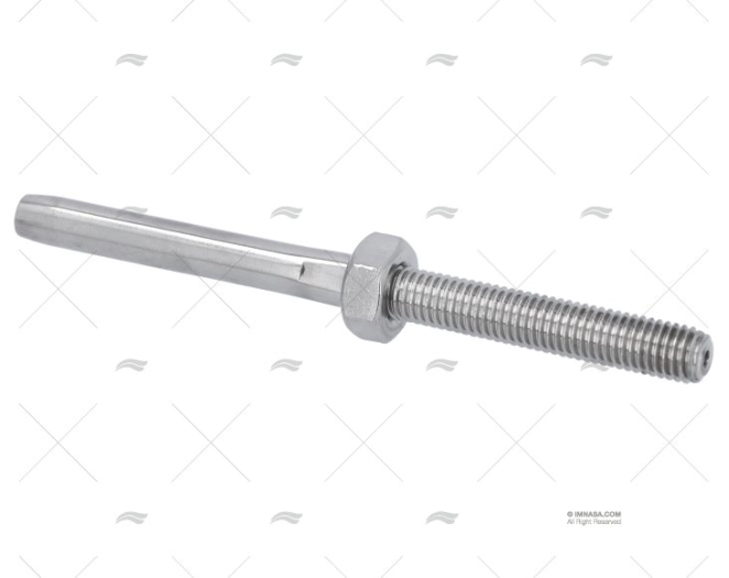 TERMINAL A/FILETAGE LONG INOX316 5mm M10