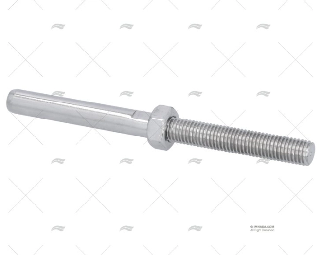 TERMINAL A/FILETAGE LONG INOX316 7mm M14