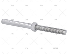 TERMINAL A/FILETAGE LONG INOX316 7mm M14