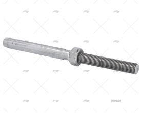 TERMINAL A/FILETAGE LONG INOX316 8mm M16