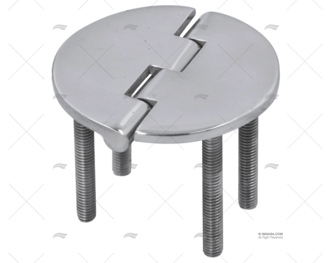 CHARNIERE INOX RONDE 65x65      TYPE:B-C