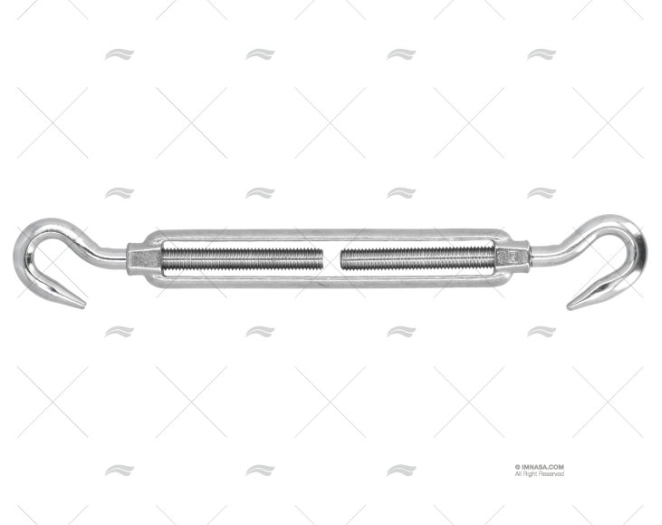 TENSEUR CROCHET-CROCHET INOX 12mm