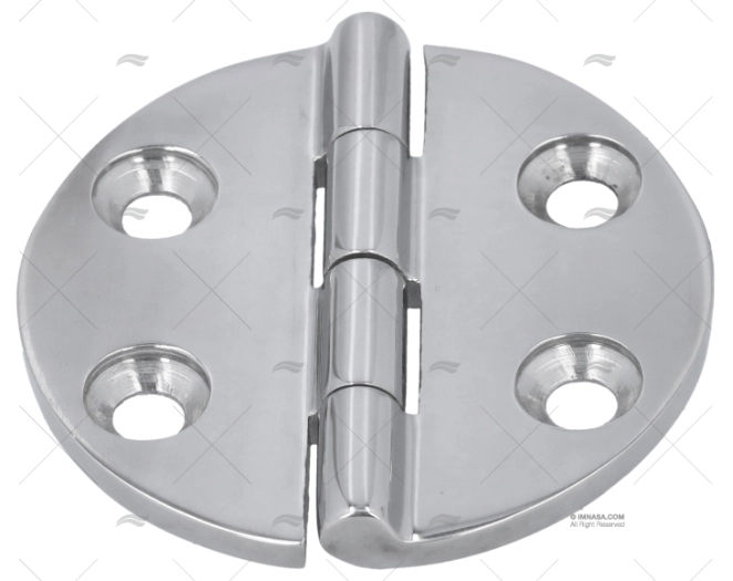 CHARNIERE INOX RONDE 65x65      TYPE:A-D