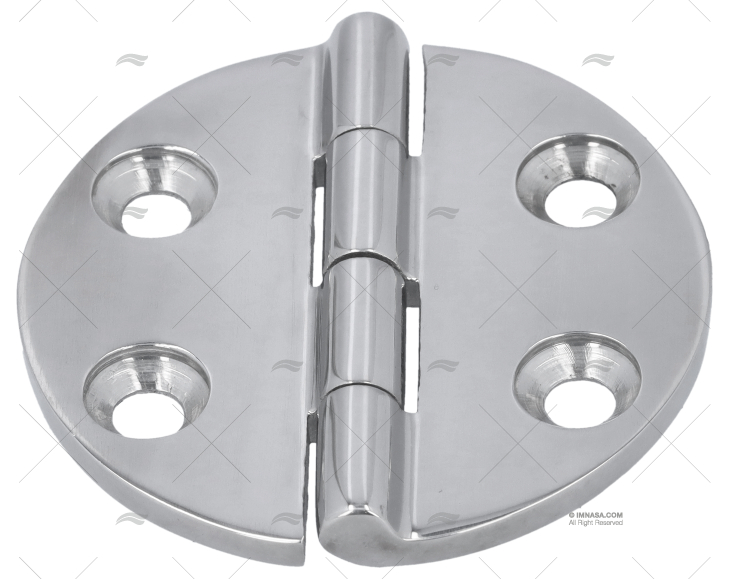 CHARNIERE INOX RONDE 65x65      TYPE:A-D