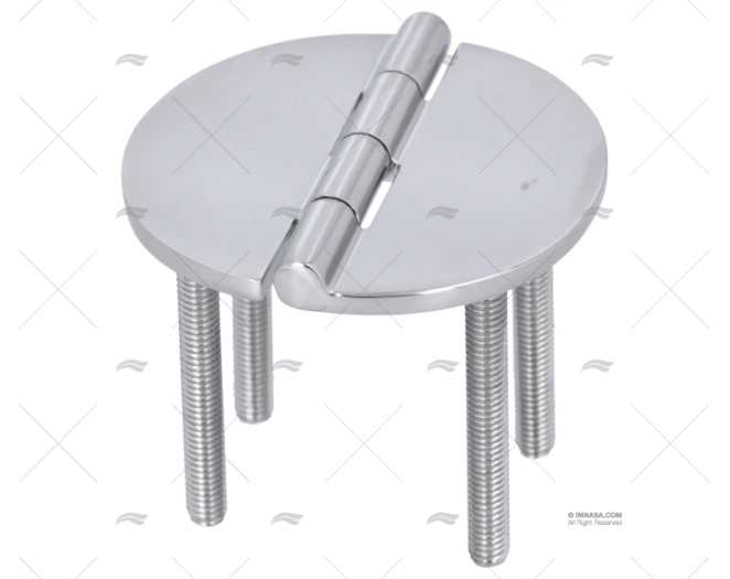 CHARNIERE INOX RONDE 65x65      TYPE:B-D