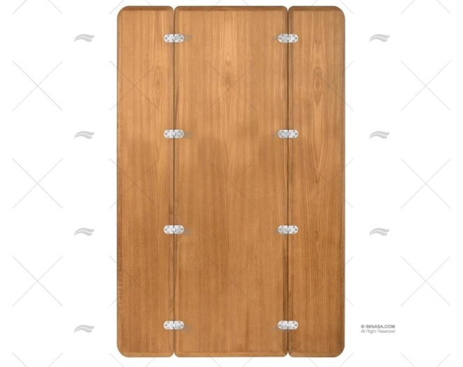 TEAK VENEER FOLDING TABLE TOP 70x60Cm ARC MARINE