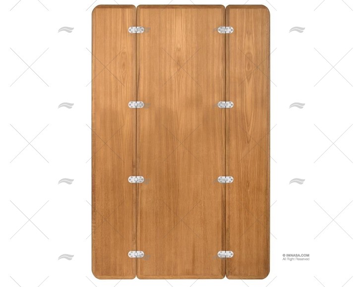 TEAK VENEER FOLDING TABLE TOP 70x60Cm ARC MARINE