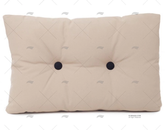 BUTTON CUSHION BEIGE 55x35Cm ARC MARINE