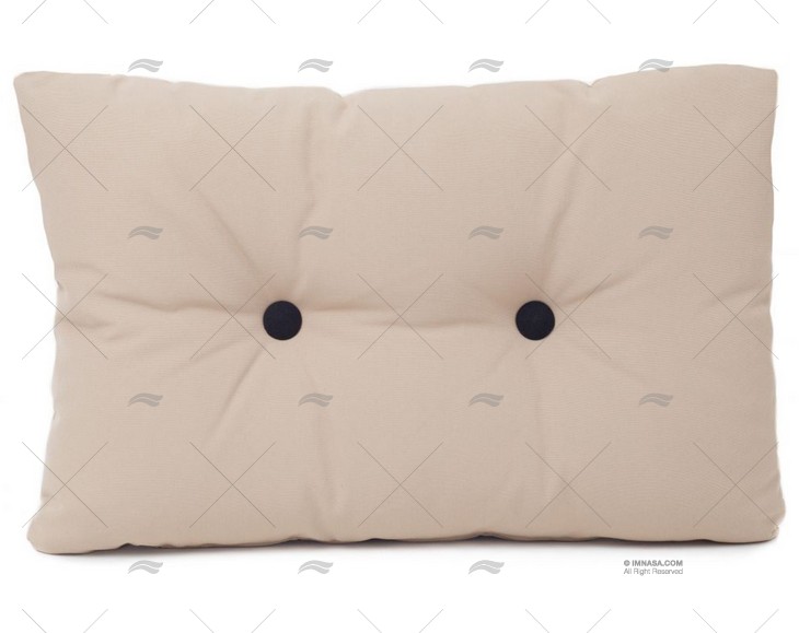 BUTTON CUSHION BEIGE 55x35Cm ARC MARINE