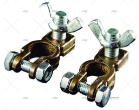 KIT BATTERY TERMINALS M10X20 BRASS