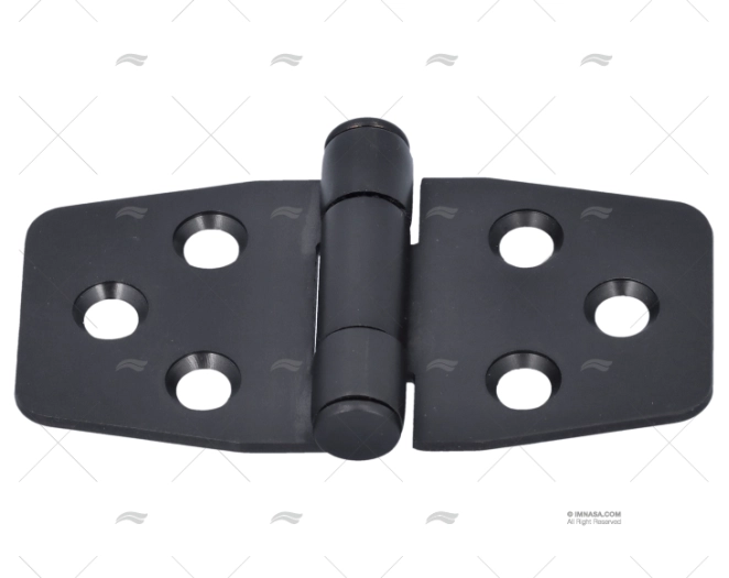 HINGE SS 316 BLACK DULL 39,6x77,4mm MARINE TOWN