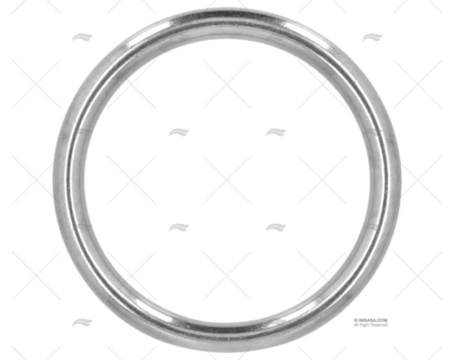 ANNEAU ROND 6x50mm INOX