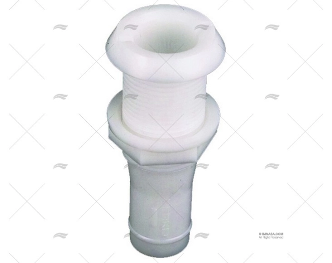 PASACASCO PLASTICO BLANCO 1"1/4