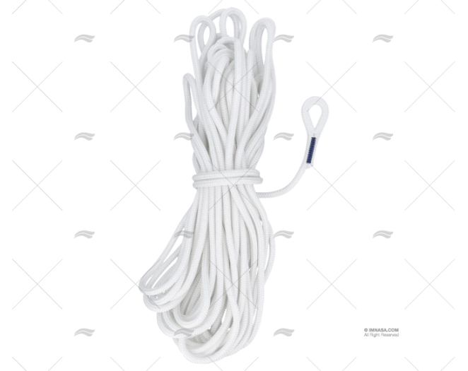 BOSSE DE MOUILLAGE 30m 12mm BLANC