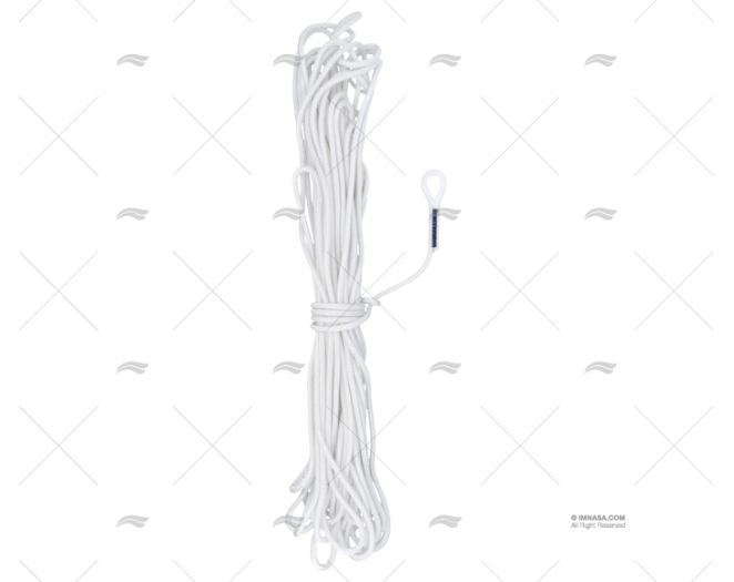 ANCHOR LINE W/O CHAINE 30mX08mm WHITE