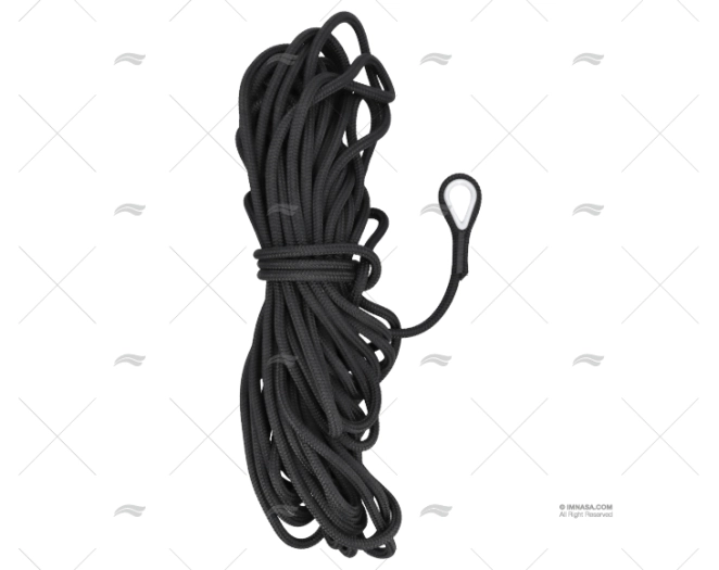 ANCHOR LINE W/O CHAINE 30mX12mm BLACK