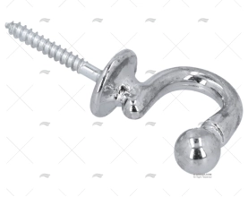 BALL HOOK SCREW BC 38x20mm