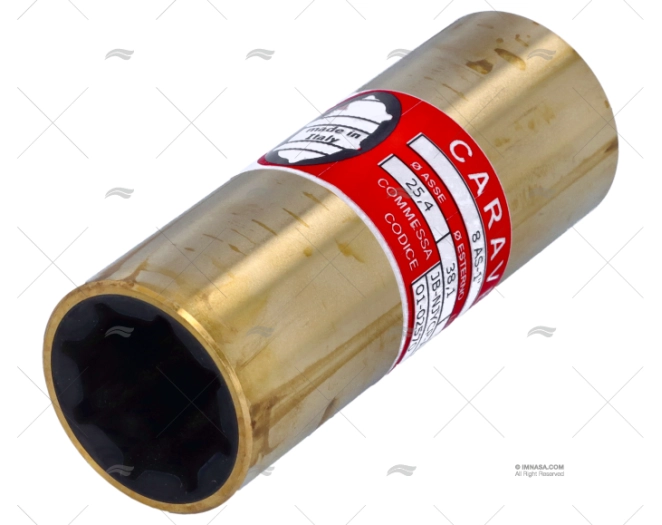 SHAFT BEARING BRASS-RUBBER 8AS-1" ANCO CARAVEL